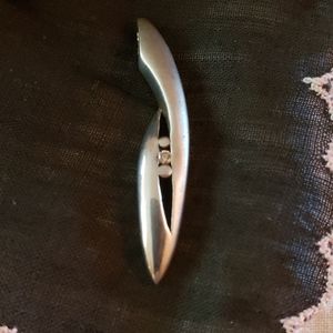 Sterling Silver and Diamond Pendant .925